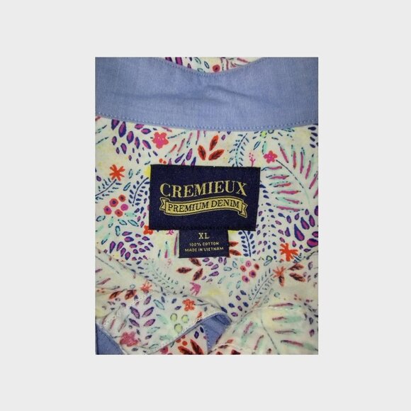 Daniel Cremieux Colorful Mens Button Down Short Sleeve Shirt Size XL Casual Look - Picture 10 of 10